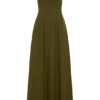 Sofie Pintuck Linen Maxi Dress – Khaki