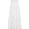 Sofie Pintuck Linen Maxi Dress – White Sofie Pintuck Linen Maxi Dress – White