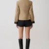 Solange Zip Up Collared Jacket – Natural Solange Zip Up Collared Jacket – Natural