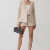 Solenne Suiting Shorts – Natural Marle Solenne Suiting Shorts – Natural Marle