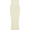 Solstice Off Shoulder Crochet Knit Maxi Dress – Ivory