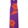 Stacy Knit Halter Maxi Dress – Purple/Red