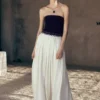Suella Chiffon Denim Maxi Dress – Indigo Blue Suella Chiffon Denim Maxi Dress – Indigo Blue