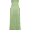 Suki Metallic Knit Maxi Dress – Pastel Green