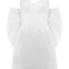 Suzette Taffeta Bow Mini Dress – White Suzette Taffeta Bow Mini Dress – White