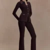 Suzie Ribbed Long Sleeve Longline Top – Chocolate Suzie Ribbed Long Sleeve Longline Top – Chocolate