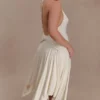 Sylvie Modal Hankie Midi Dress – Ivory