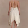 Sylvie Modal Hankie Midi Dress – Ivory