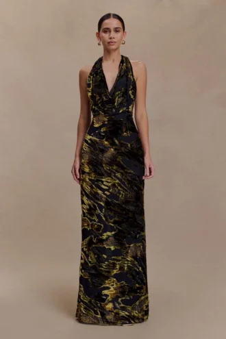 Talila Cowl Front Maxi Dress – Velvet Burnout