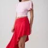 Talise Modal Flounce Short Sleeve Top – Ballet Pink Talise Modal Flounce Short Sleeve Top – Ballet Pink