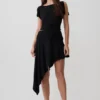 Talise Modal Flounce Short Sleeve Top – Black Talise Modal Flounce Short Sleeve Top – Black
