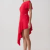 Talise Modal Flounce Short Sleeve Top – Red Talise Modal Flounce Short Sleeve Top – Red