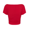 Talise Modal Flounce Short Sleeve Top – Red Talise Modal Flounce Short Sleeve Top – Red
