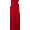 Tamara Shirred Chiffon Midi Dress – Red Tamara Shirred Chiffon Midi Dress – Red