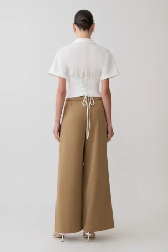 Tanya Wide Leg Suiting Pants – Camel Tanya Wide Leg Suiting Pants – Camel