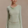 Terrymae Crochet Mini Skirt – Pastel Green