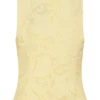 Tessa Broderie Tie Front Sleeveless Top – Lemon