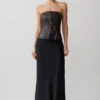 Sabrina Silk Blend Maxi Skirt – Black Sabrina Silk Blend Maxi Skirt – Black