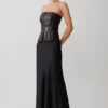 Sabrina Silk Blend Maxi Skirt – Black Sabrina Silk Blend Maxi Skirt – Black