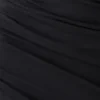 Thao Long Sleeve Gathered Mini Dress – Dark Charcoal