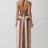 Rachel Chiffon Straight Leg Pants – Multi Stripe