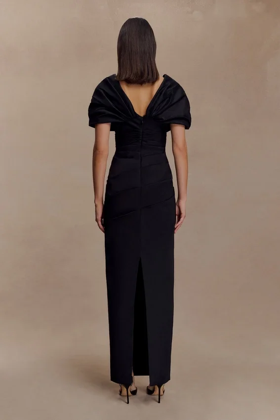 Thelma Bardot Maxi Dress – Black Thelma Bardot Maxi Dress – Black