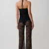 Theodosia Wide Leg Lace Pants – Black Theodosia Wide Leg Lace Pants – Black