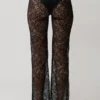 Theodosia Wide Leg Lace Pants – Black Theodosia Wide Leg Lace Pants – Black