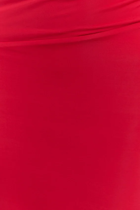 Therese Off Shoulder Ruched Maxi Dress – Red Therese Off Shoulder Ruched Maxi Dress – Red