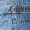 Tommy Strapless Denim Top With Buckle – Classic Blue Tommy Strapless Denim Top With Buckle – Classic Blue