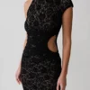 Trinh One Shoulder Maxi Dress – Black