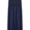 Tully Chiffon Denim Maxi Skirt – Indigo Blue