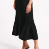 Twyla Pleated Suiting Maxi Skirt – Black Twyla Pleated Suiting Maxi Skirt – Black