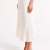 Twyla Pleated Suiting Maxi Skirt – Ivory Twyla Pleated Suiting Maxi Skirt – Ivory