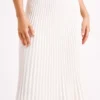Twyla Pleated Suiting Maxi Skirt – Ivory Twyla Pleated Suiting Maxi Skirt – Ivory