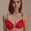 Tyler Bikini Top With Hardware – Red Tyler Bikini Top With Hardware – Red