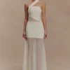 Vashti Cut Out Mesh Maxi Dress – Ivory Vashti Cut Out Mesh Maxi Dress – Ivory