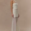 Vashti Cut Out Mesh Maxi Dress – Ivory Vashti Cut Out Mesh Maxi Dress – Ivory