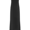 Violet Sleeveless Satin Maxi Dress – Black