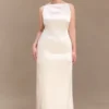 Violet Sleeveless Satin Maxi Dress – Blush Gold Violet Sleeveless Satin Maxi Dress – Blush Gold