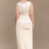 Violet Sleeveless Satin Maxi Dress – Blush Gold Violet Sleeveless Satin Maxi Dress – Blush Gold