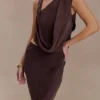 Violeta Asymmetric Top – Dark Chocolate Violeta Asymmetric Top – Dark Chocolate