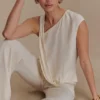Violeta Asymmetric Top – Ivory