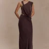 Violeta Maxi Skirt – Dark Chocolate