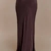 Violeta Maxi Skirt – Dark Chocolate