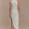 Virginia Suiting Embroidered Midi Dress – White Virginia Suiting Embroidered Midi Dress – White