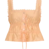 Vivian Embroidered Sleeveless Top – Orange Vivian Embroidered Sleeveless Top – Orange