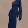 Vivica Slinky One Shoulder Top – Midnight Navy Vivica Slinky One Shoulder Top – Midnight Navy