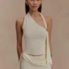 Xanthia Knit Halter Top – Ivory Xanthia Knit Halter Top – Ivory