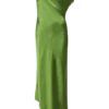 Yvette Slip Maxi Dress With Asymmetrical Hem – Emerald Yvette Slip Maxi Dress With Asymmetrical Hem – Emerald